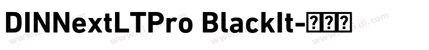 DINNextLTPro BlackIt字体转换 DINNextLTPro BlackIt字体转换